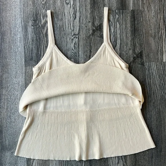 Misa Los Angeles Top White Tank Top Size Small Womens V Neck Camisole - Picture 8 of 8